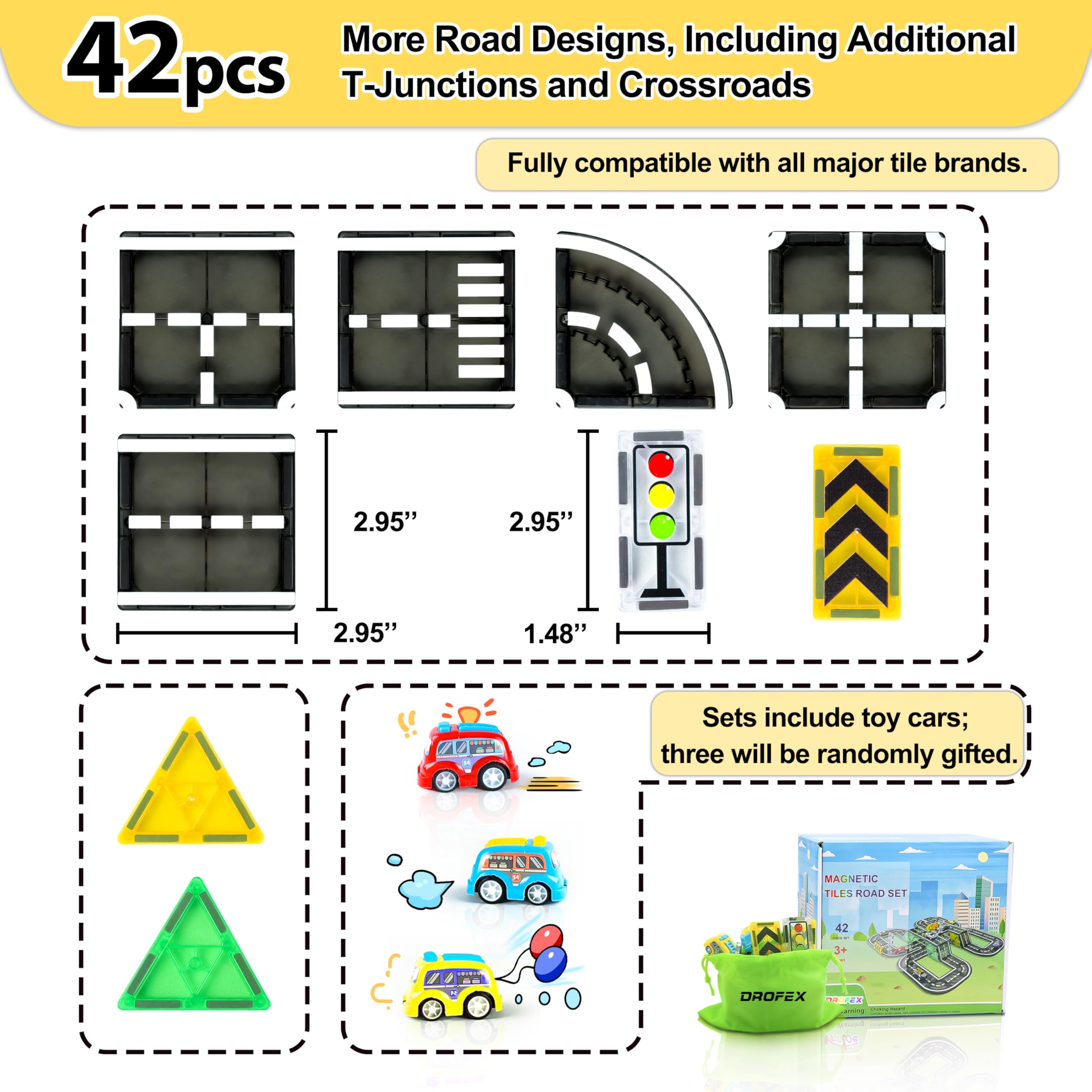 Drofex toddler friendly magnetic tiles inspire creative early education