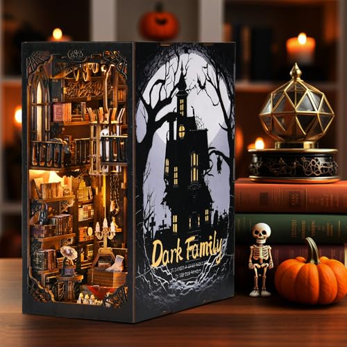 DROICC Book Nook Kit witch figurine enhancing Halloween decor appeal