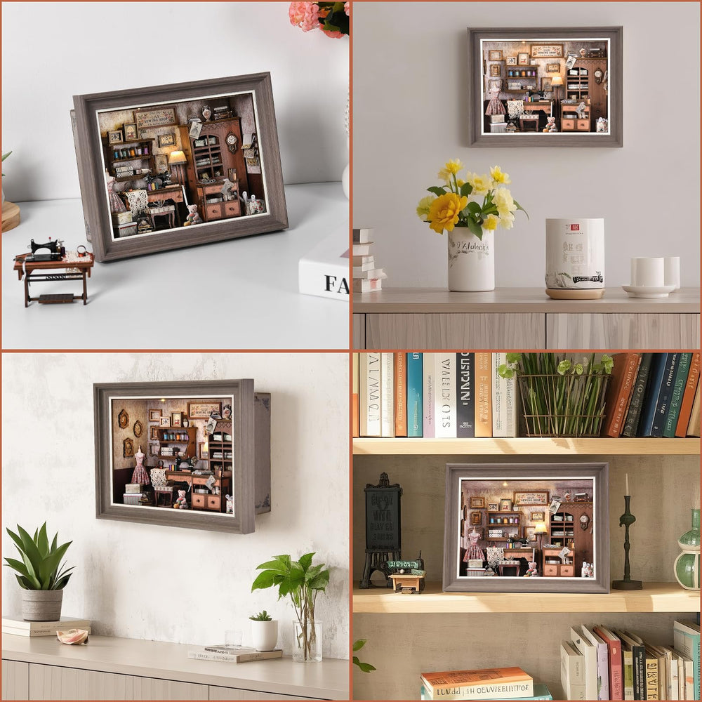 DROICC Book Nook Kit tall cabinet stores fabrics and materials
