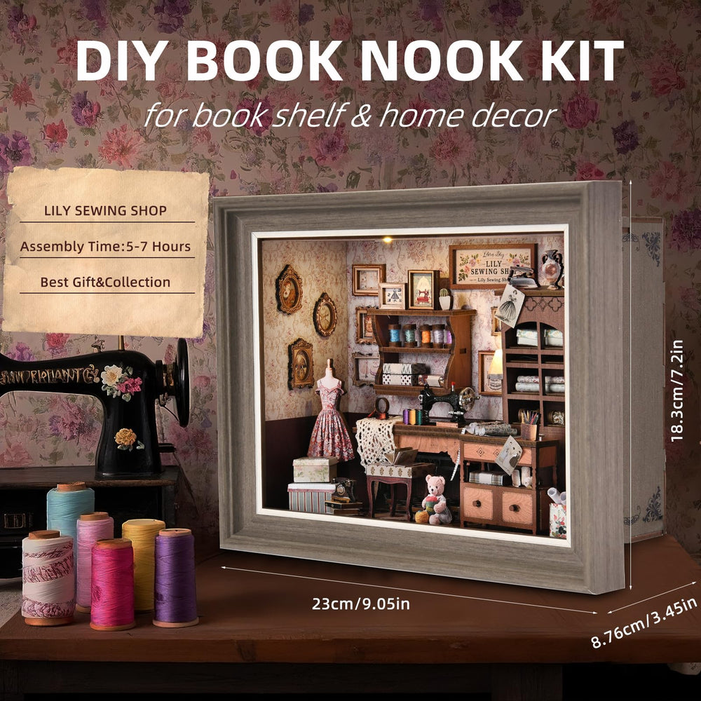 DROICC Book Nook Kit wall mount frame adds versatile display option