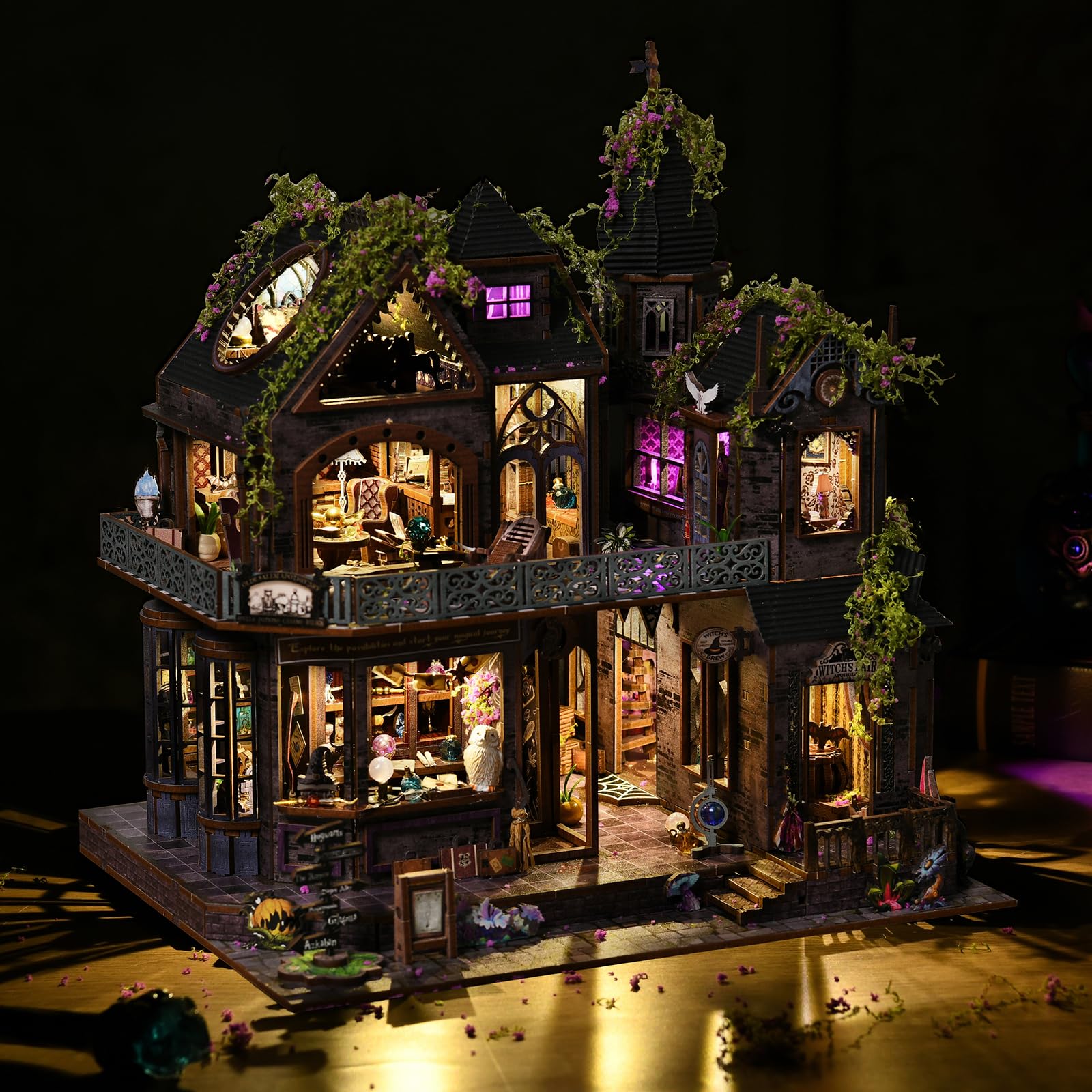 DROICC DIY Miniature House Kit explore the possibilities sign highlights playful storytelling.