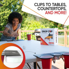 Drop Cup 10-cup-ramps shown for fast, dynamic pong rounds.