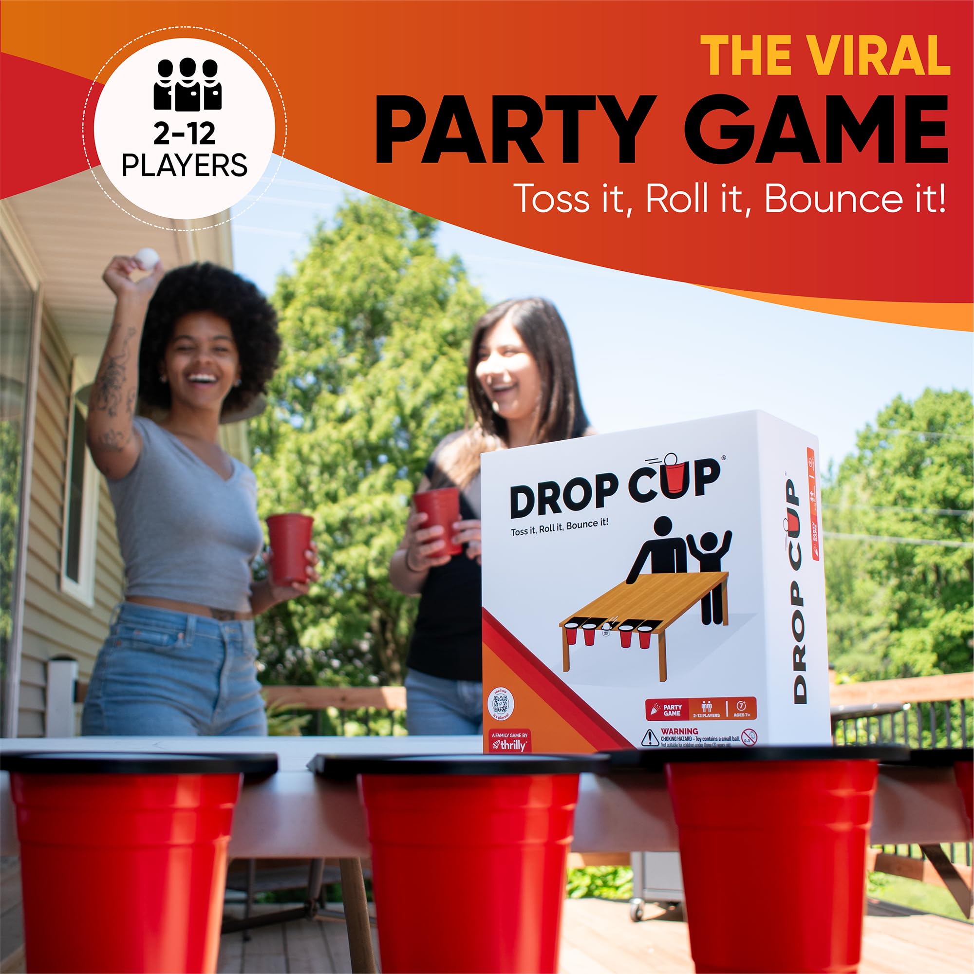 Drop Cup big-cups ready for bold, vibrant pong play.