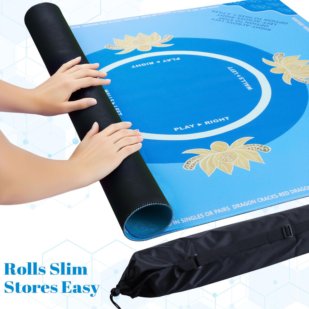 Anti-slip backing on Drounphi mat keeps surface stable