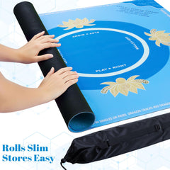 Anti-slip backing on Drounphi mat keeps surface stable