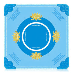 Drounphi Mahjong mat with rules along edge for quick guidance during play
