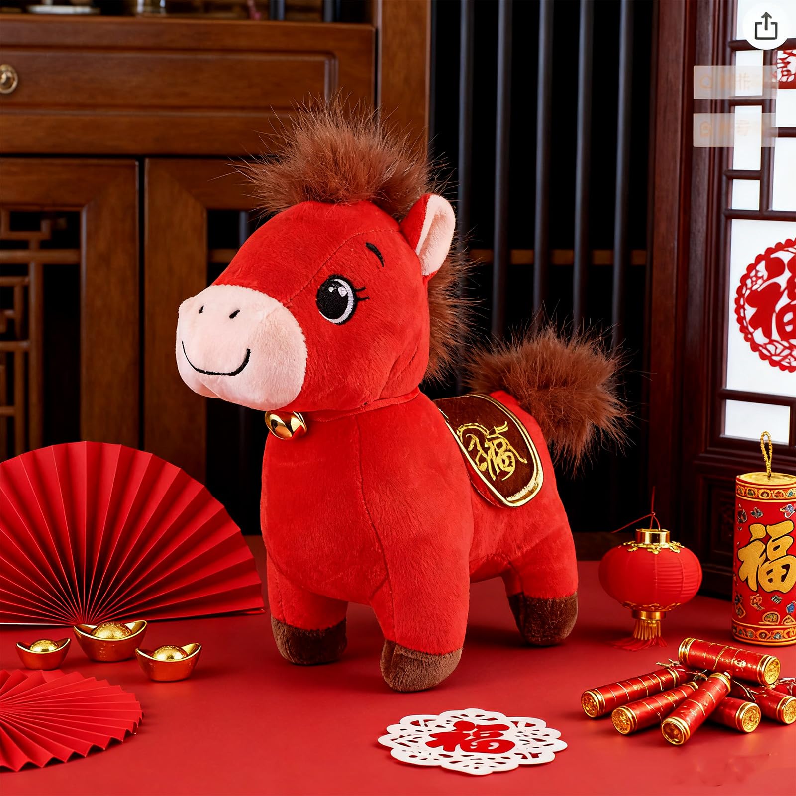 Droutti 20 cm horse plush, perfect for gifting and portable decoration