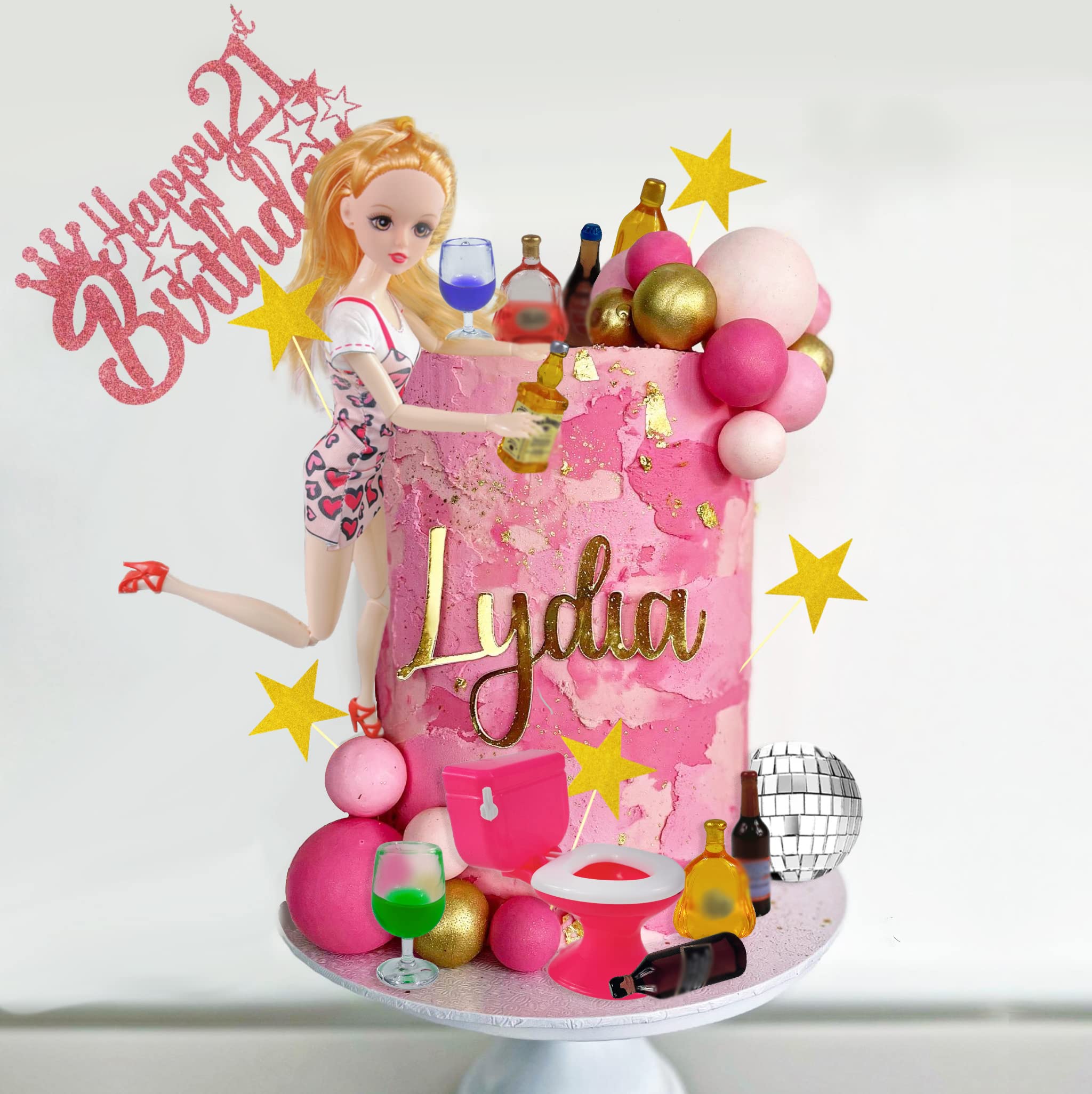 DRWATE beauty doll cake topper adds whimsy to designs.