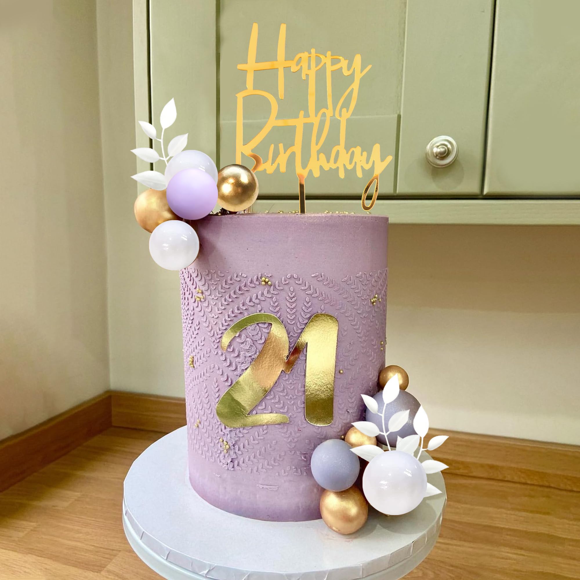 DRWATE happy birthday cake topper highlights festive vibes.