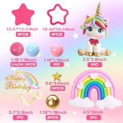 DRWATE rainbow cake topper adds colorful delight to desserts.