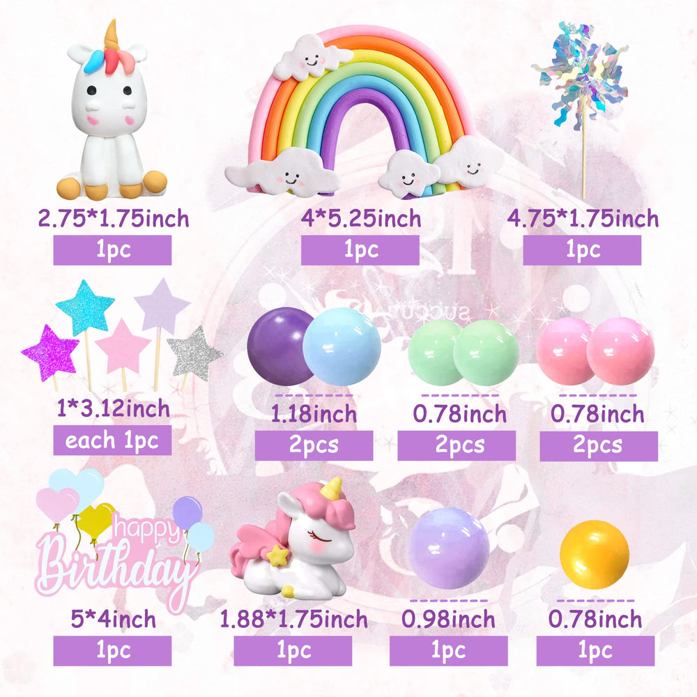 DRWATE rainbow-ornament brightens cupcakes and cakes for celebrations
