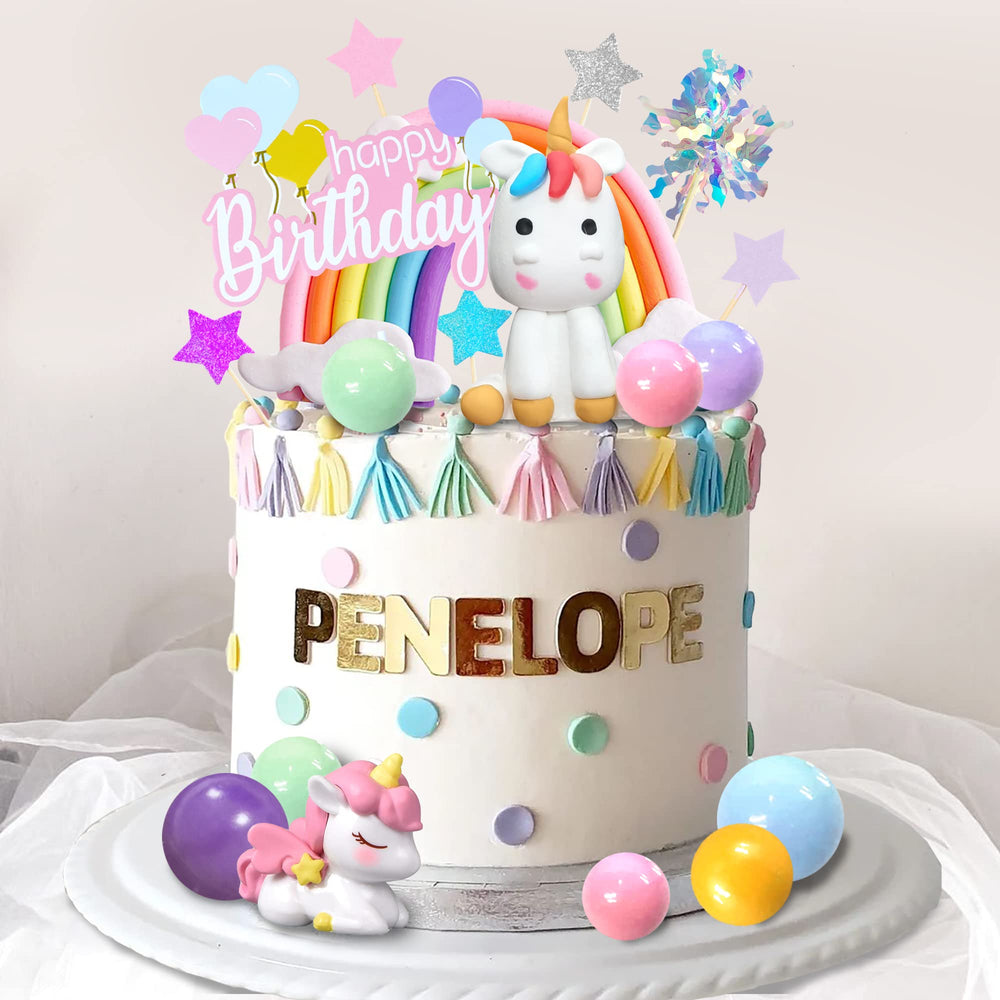 DRWATE unicorn-cake-topper adds playful magic to celebration cakes