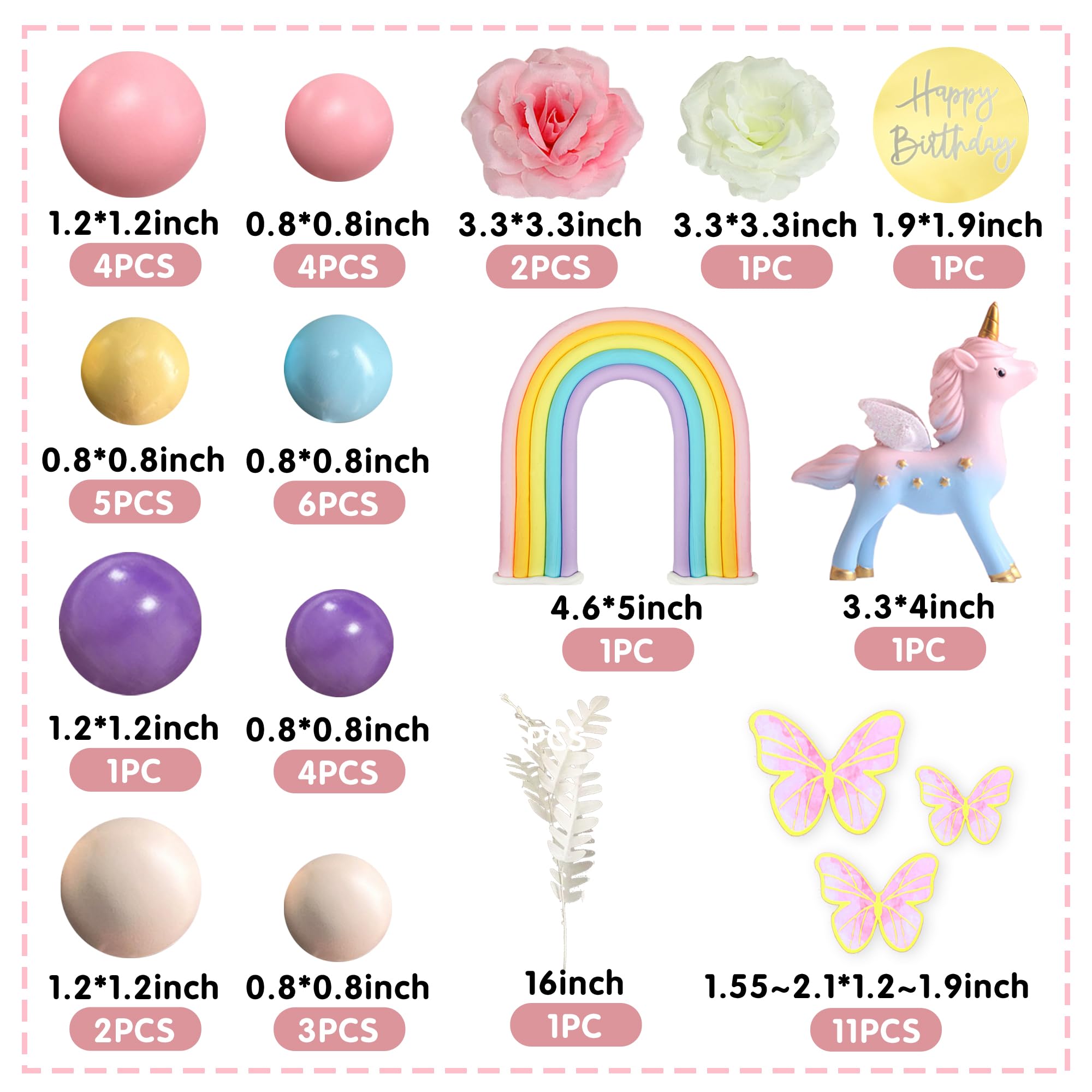 DRWATE unicorn cake topper creates a whimsical centerpiece for celebrations