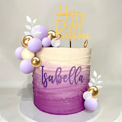 DRWATE white balls cake topper brightens any cake.