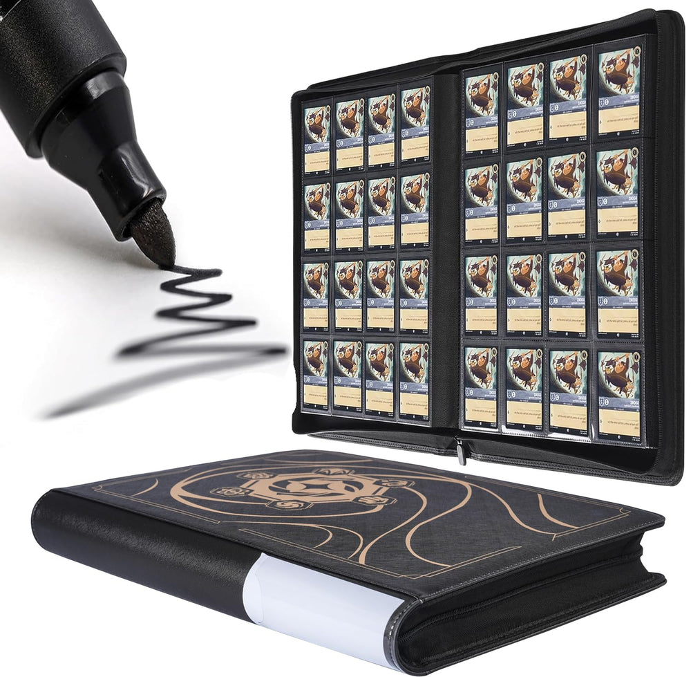 DRZERUI Lorcana binder front cover with padding and water resistance for protection
