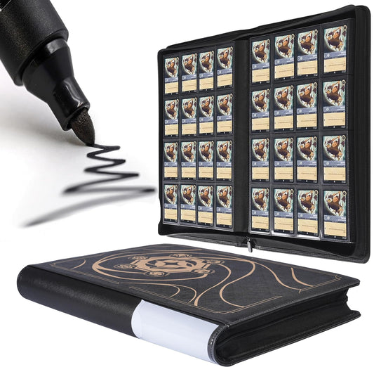 DRZERUI Lorcana binder front cover with padding and water resistance for protection