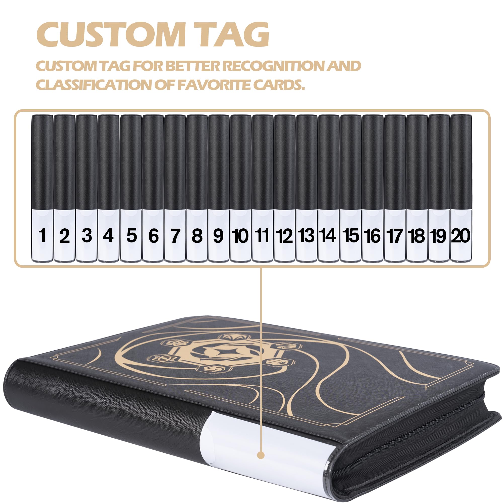 DRZERUI Lorcana binder padded protective covers shielding cards from impact