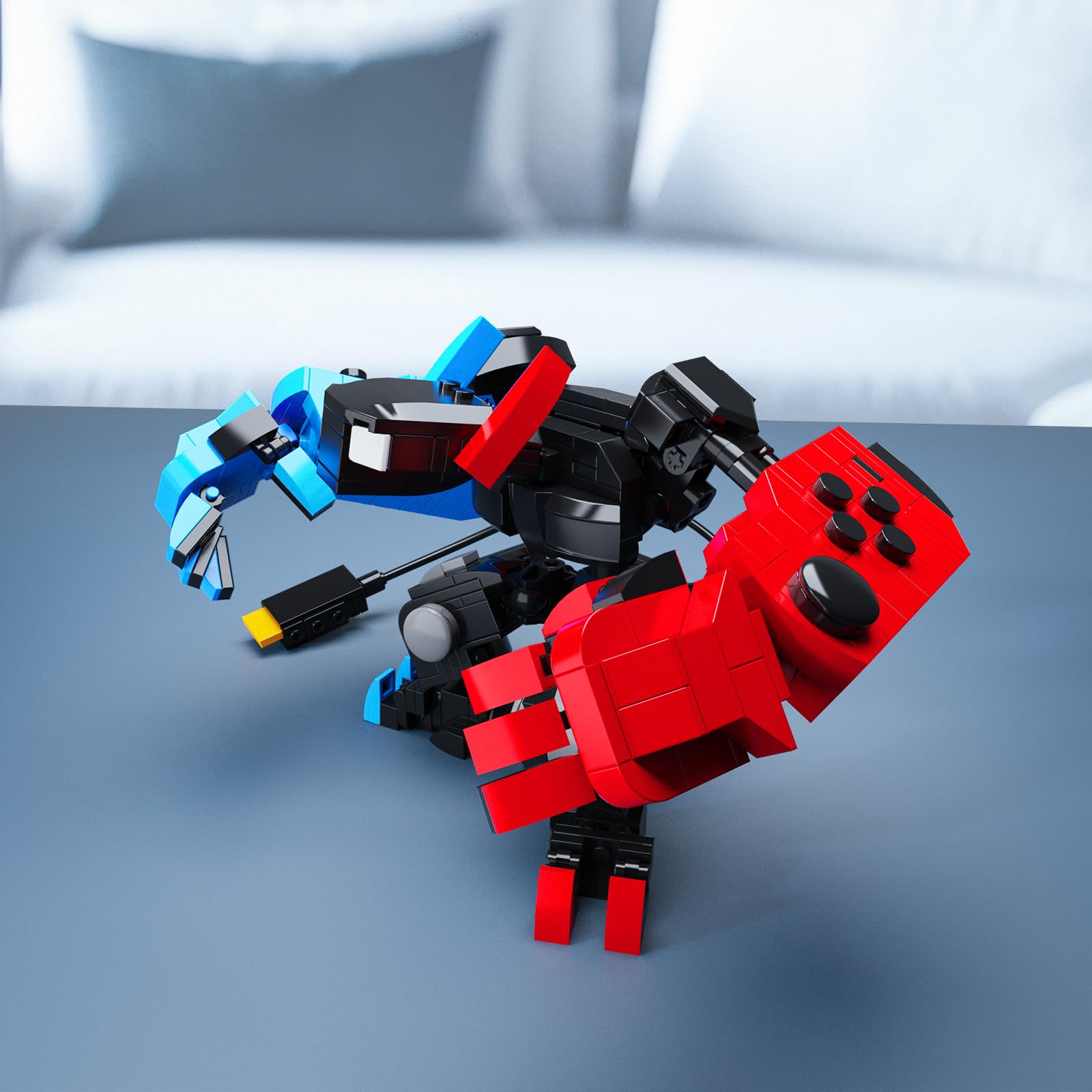DRZYJ Building Block Set multiple assembly angles showcase build quality