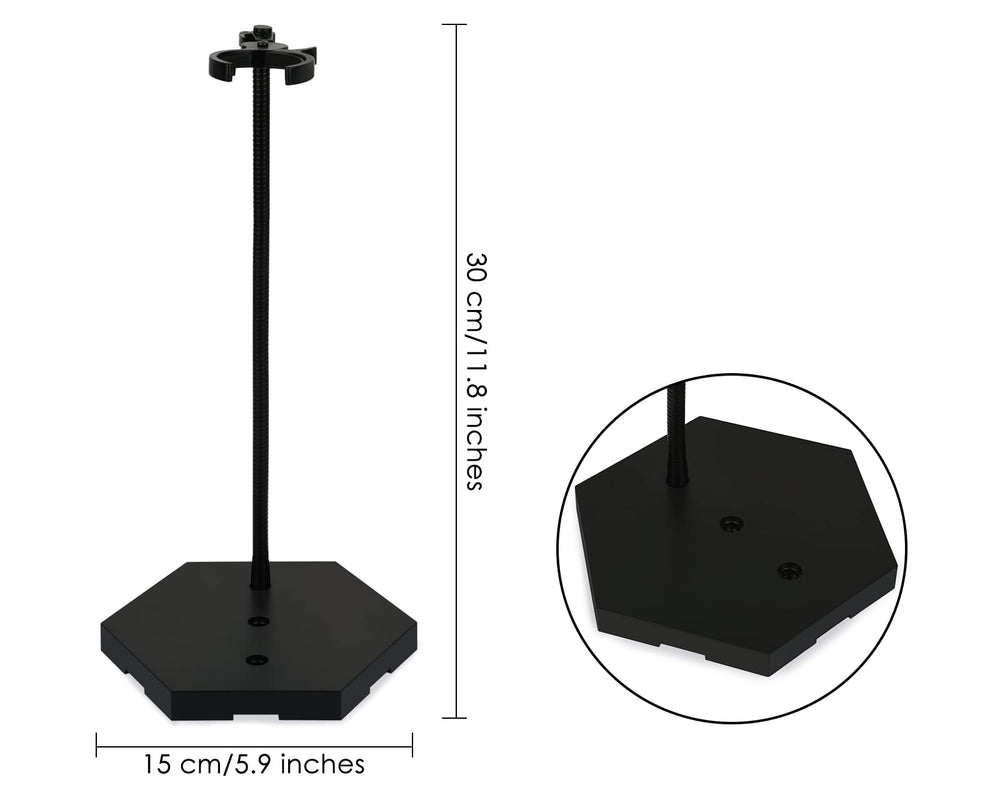 DS. DISTINCTIVE STYLE stand with 5 clips for secure, scratch-free display.