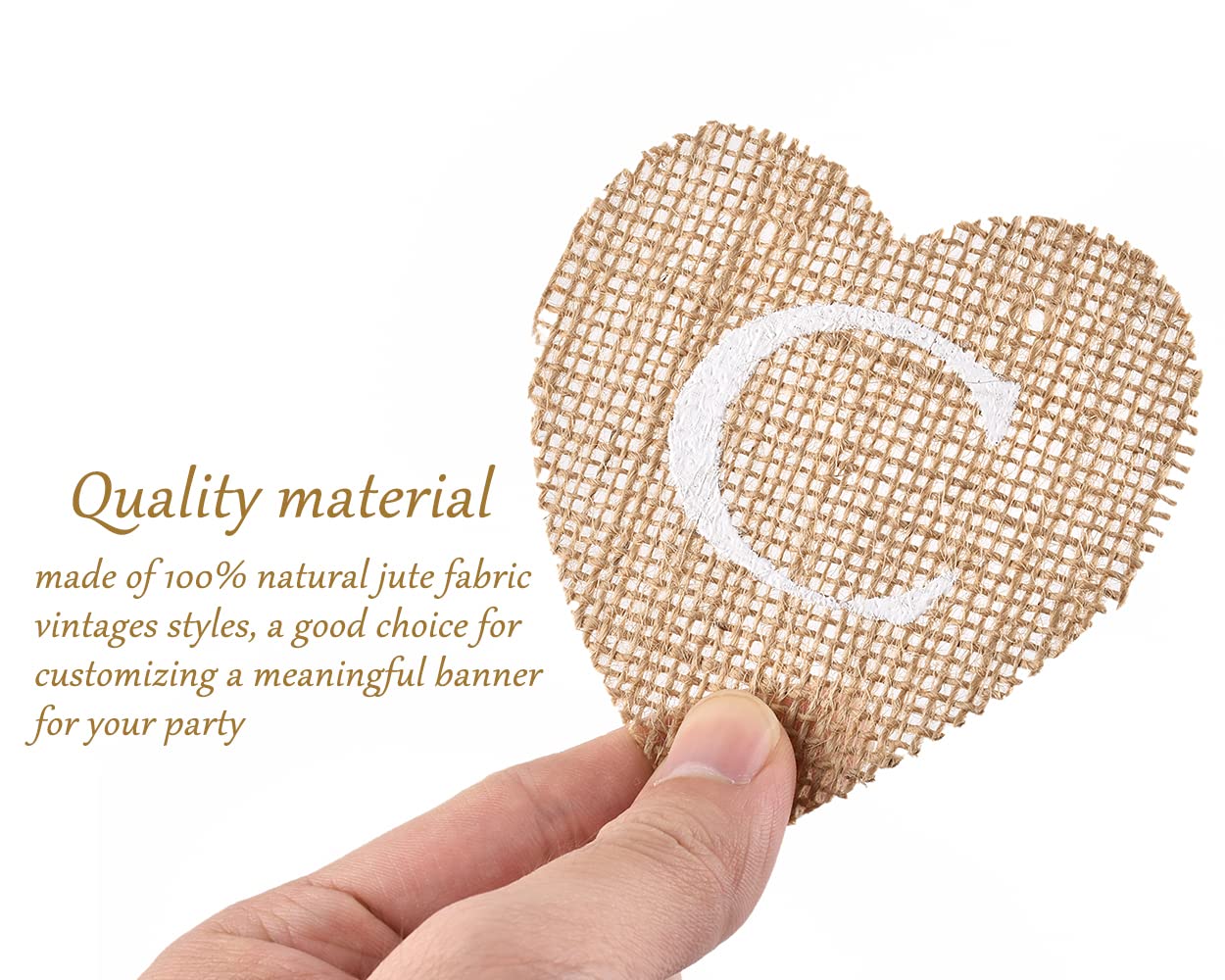 DS. DISTINCTIVE STYLE burlap banner set includes one card banner