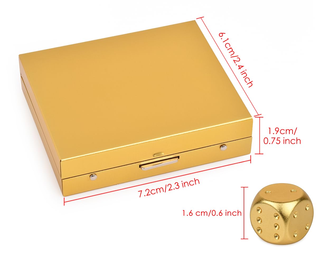 DS Distinctive Style durable aluminum dice designed for repeated play