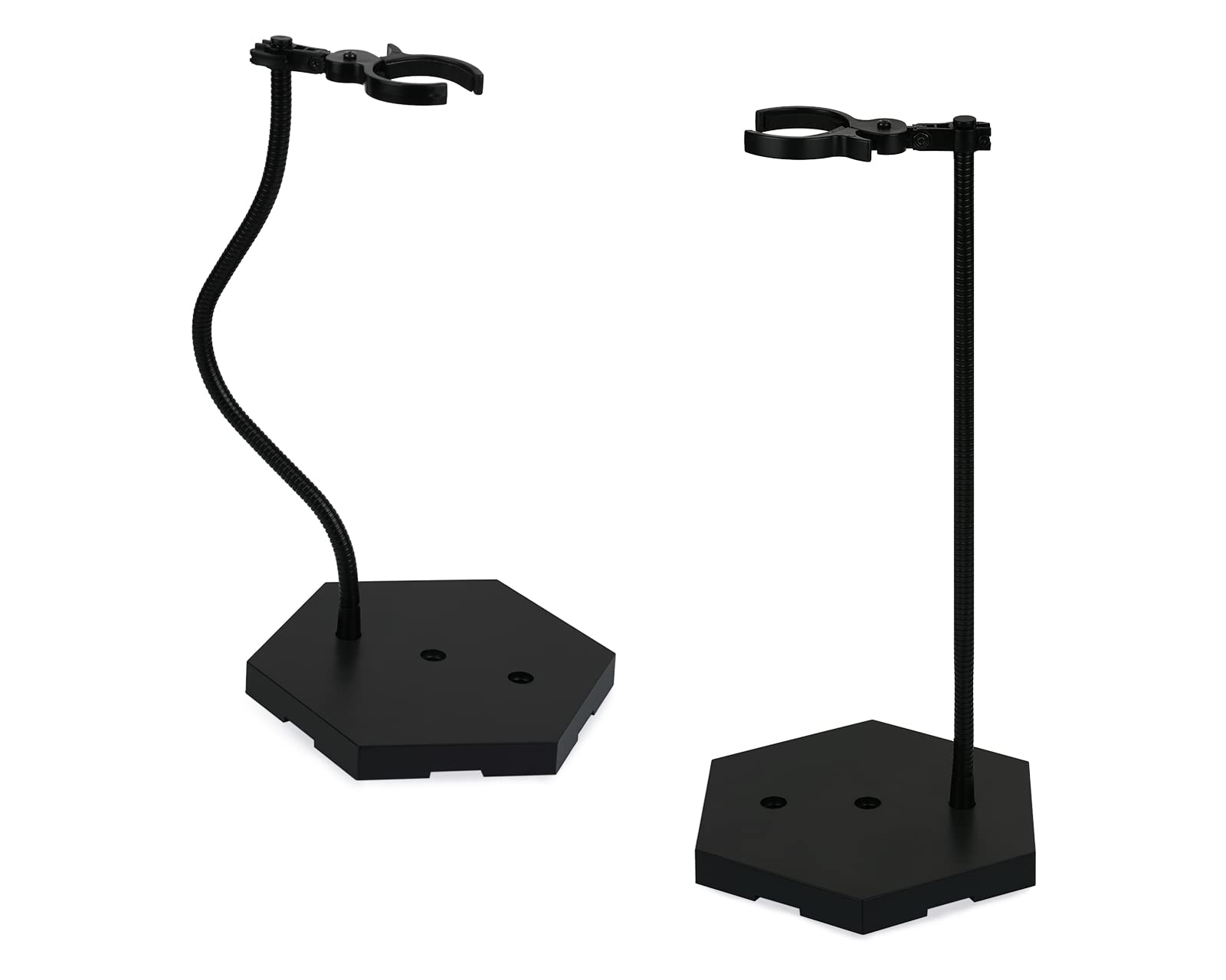 DS. DISTINCTIVE STYLE scratch-free clamp protects figures during display.