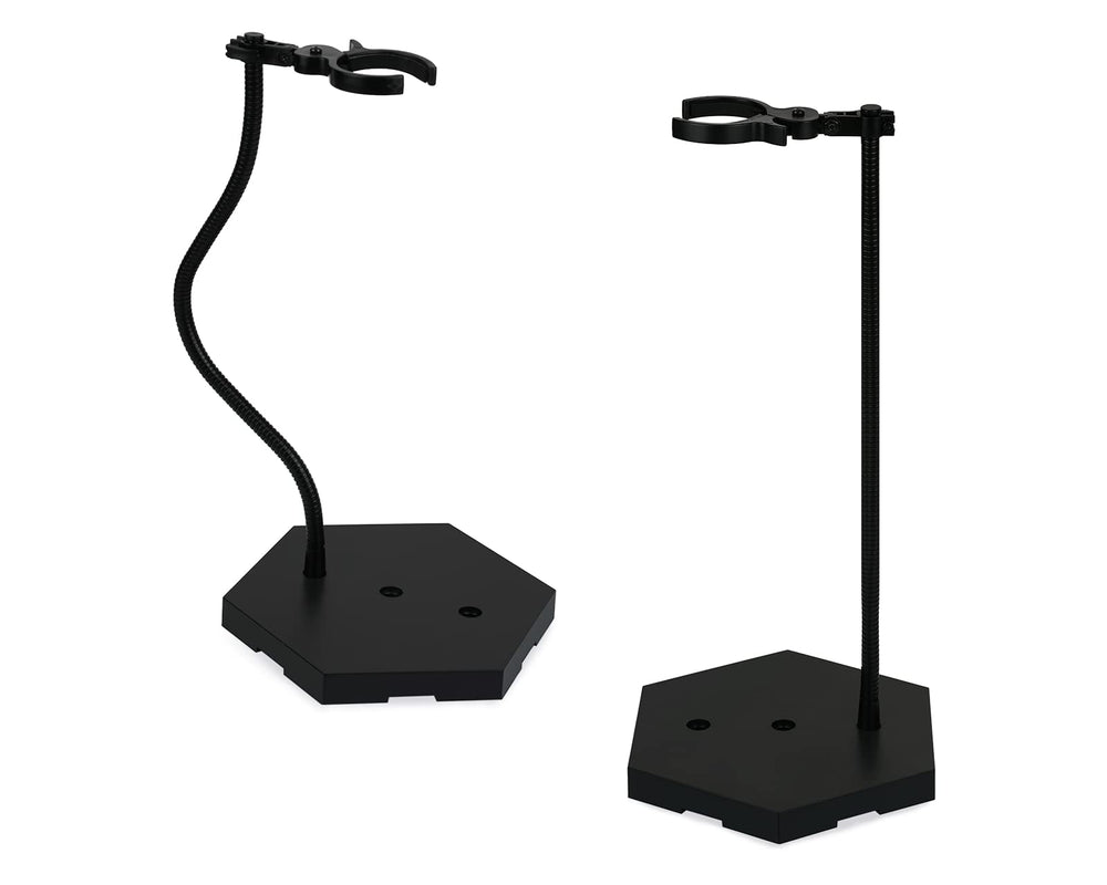 DS. DISTINCTIVE STYLE scratch-free clamp protects figures during display.