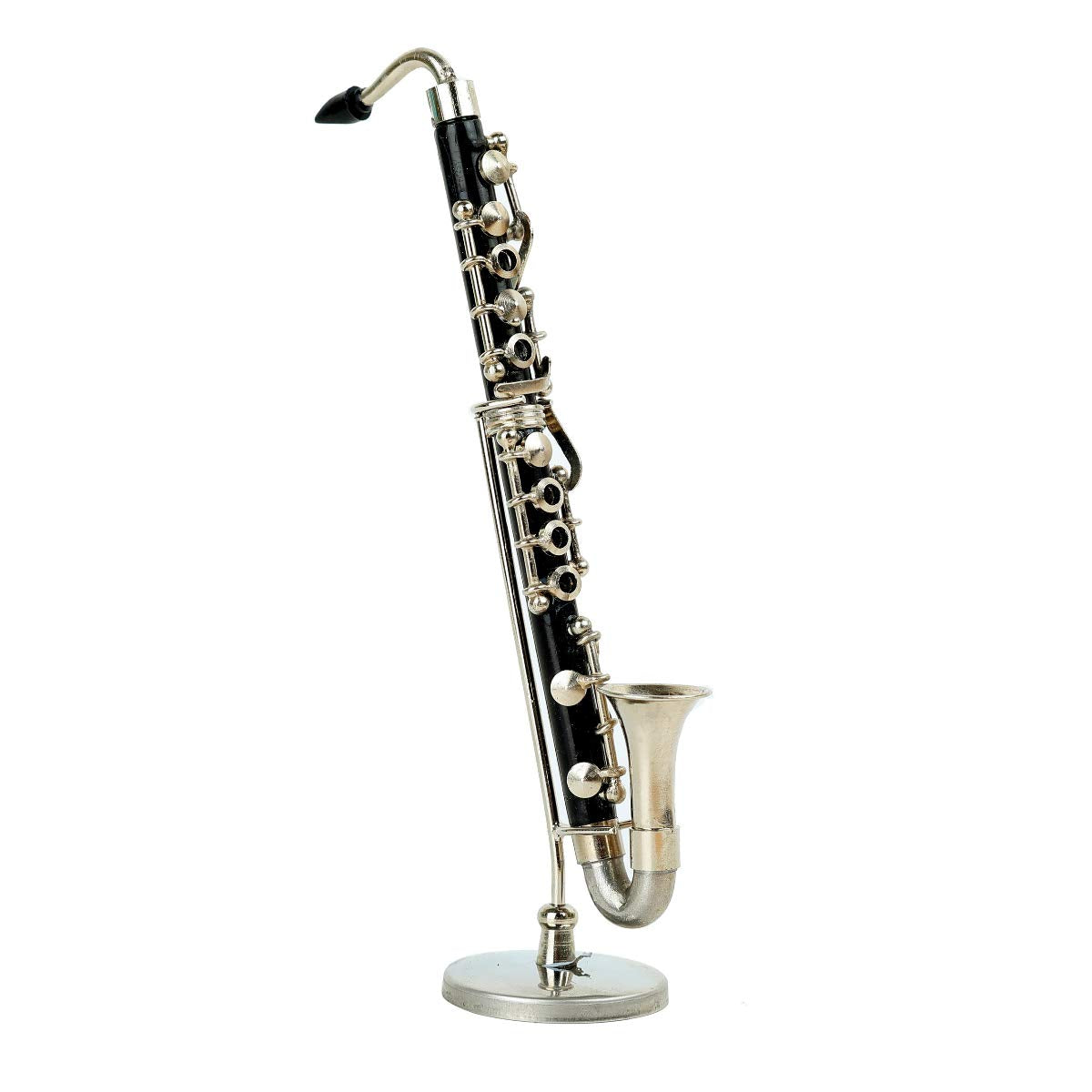 Dselvgvu mini bass clarinet with velvet-lined case for safe storage