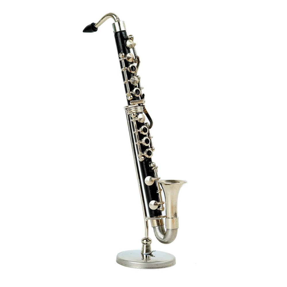 Dselvgvu mini bass clarinet with velvet-lined case for safe storage