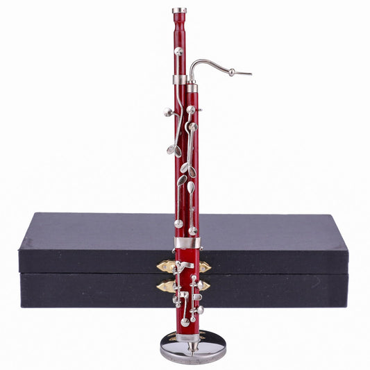 Dselvgvu miniature bassoon on stand highlights stylish home decor and collectible appeal
