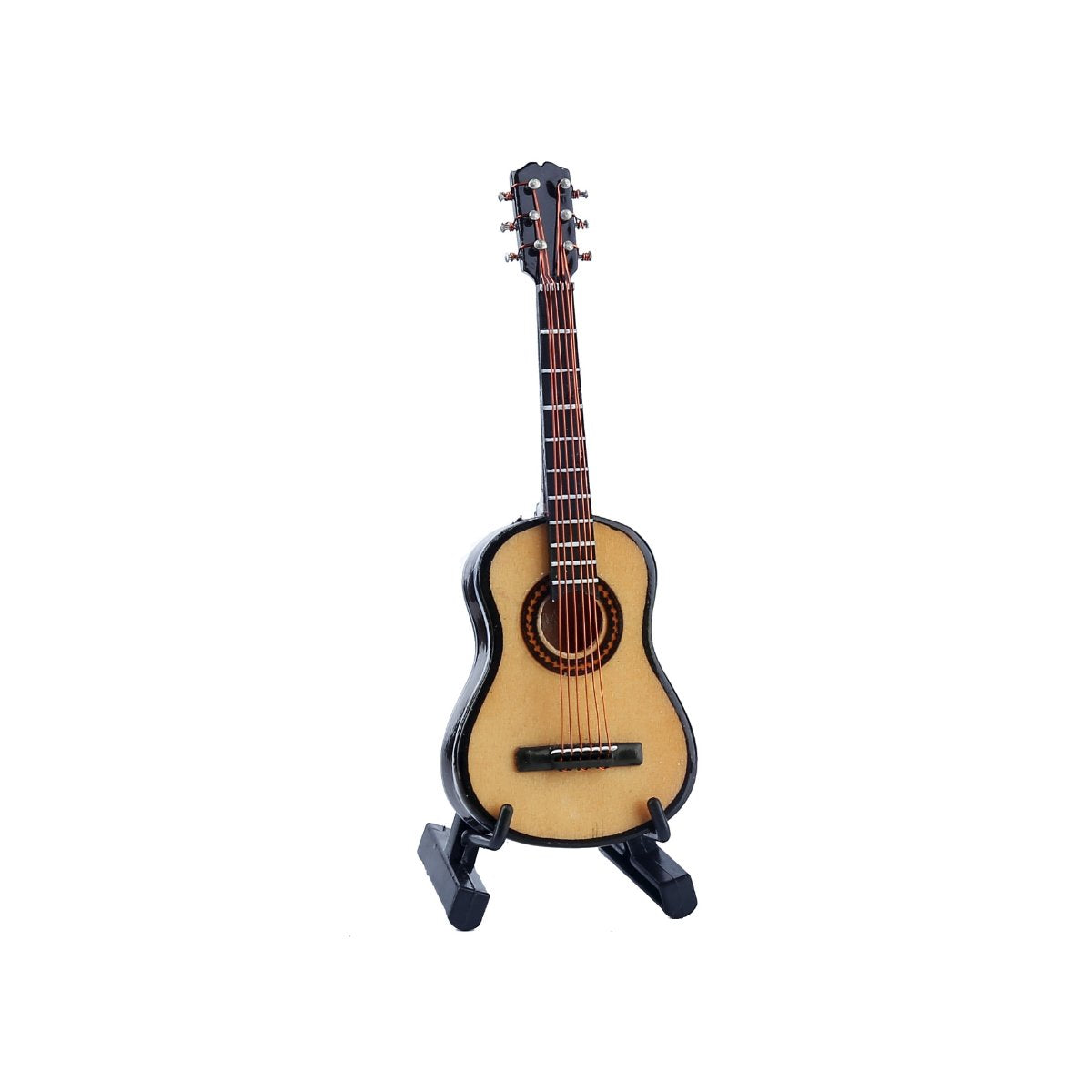 Dselvgvu miniature guitar ornament brightens home decor and creative displays.