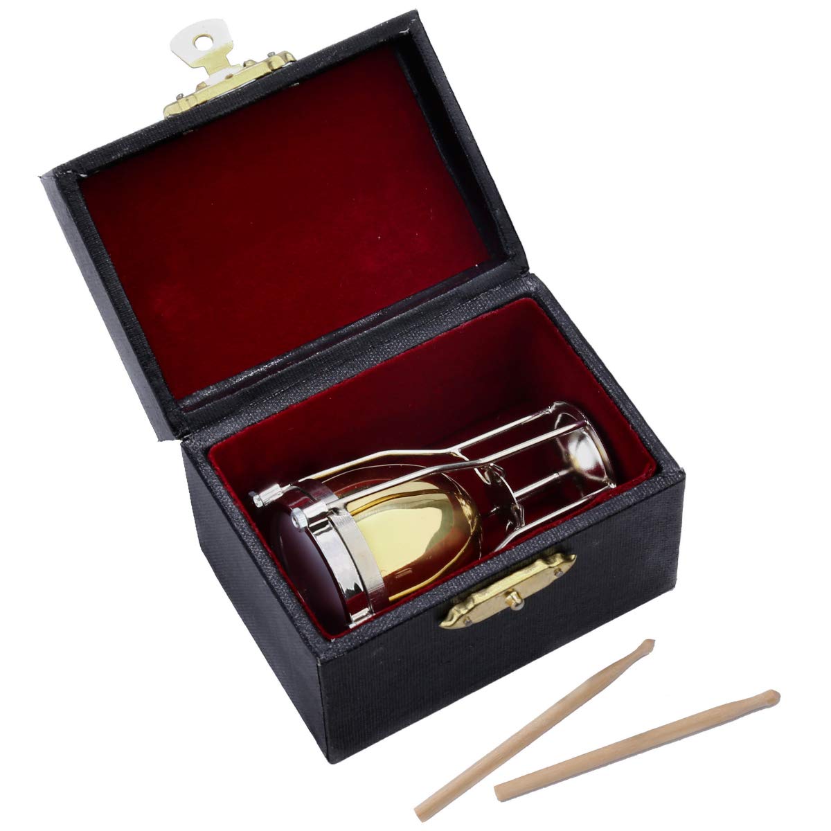 Dselvgvu miniature timpani on desk display adds musical charm to spaces.