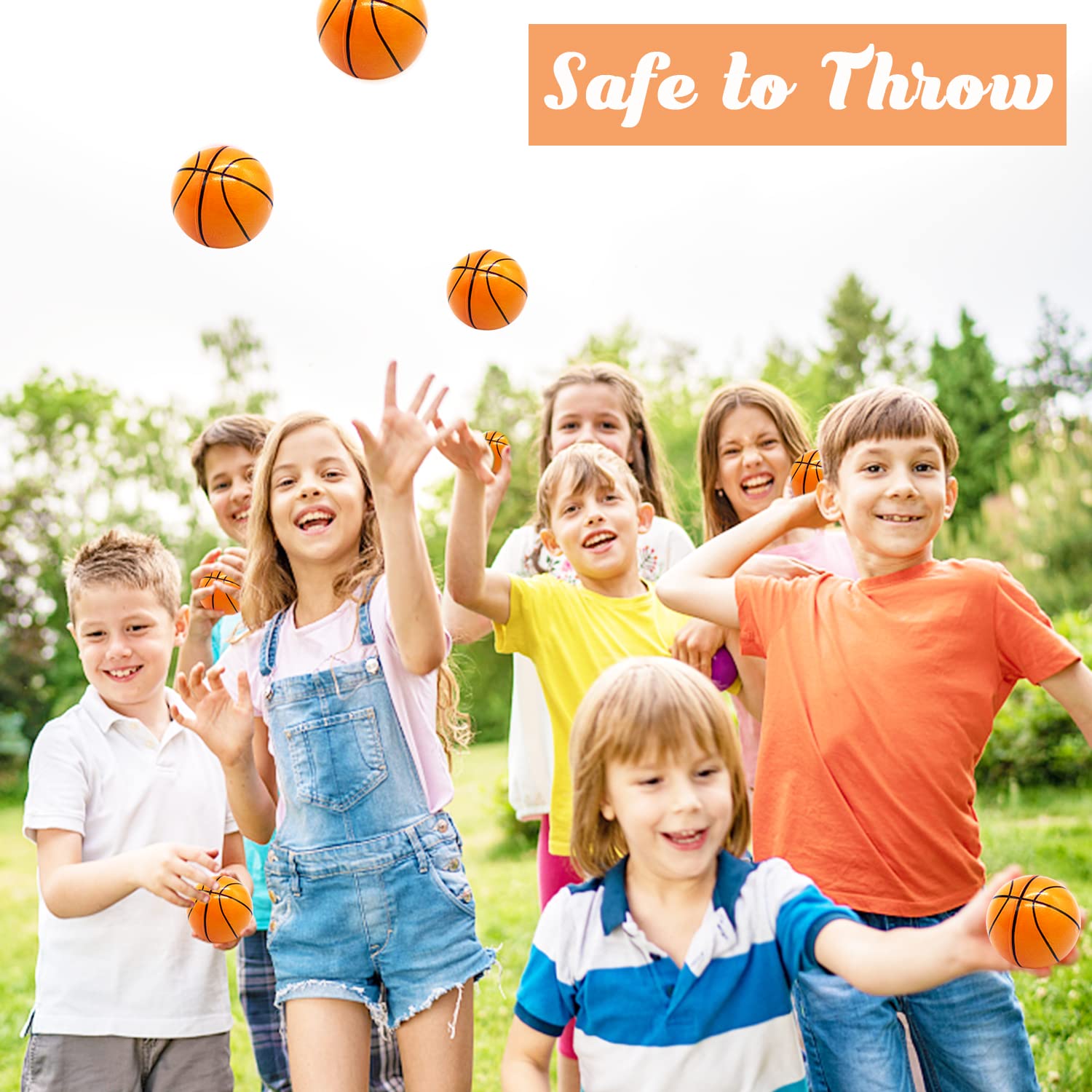 Dshengoo basketball party favor mini, bright and safe for kids