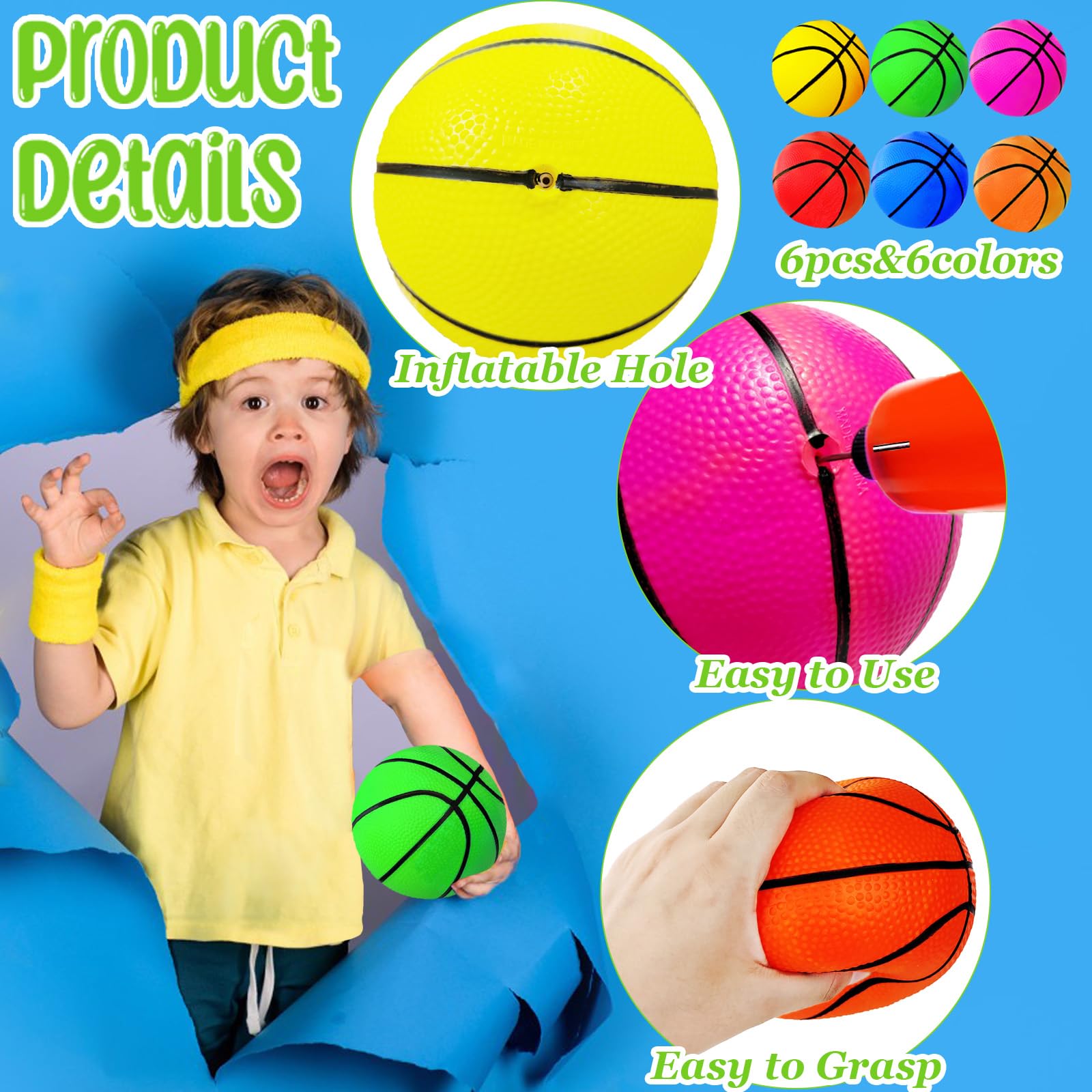 Dshengoo pump inflates basketball mouth for adjustable size