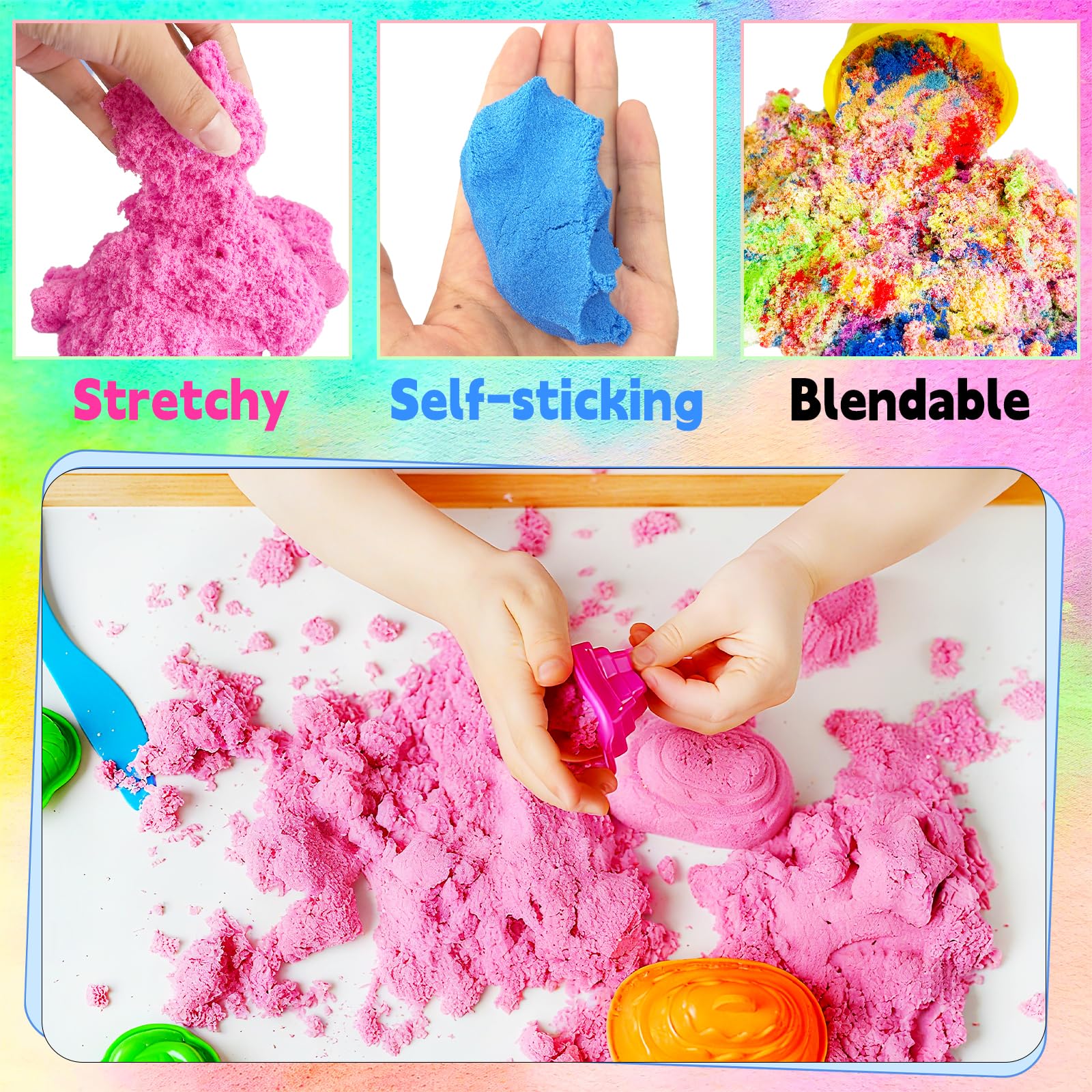 Dshengoo easy clean sand reduces mess during sensory play