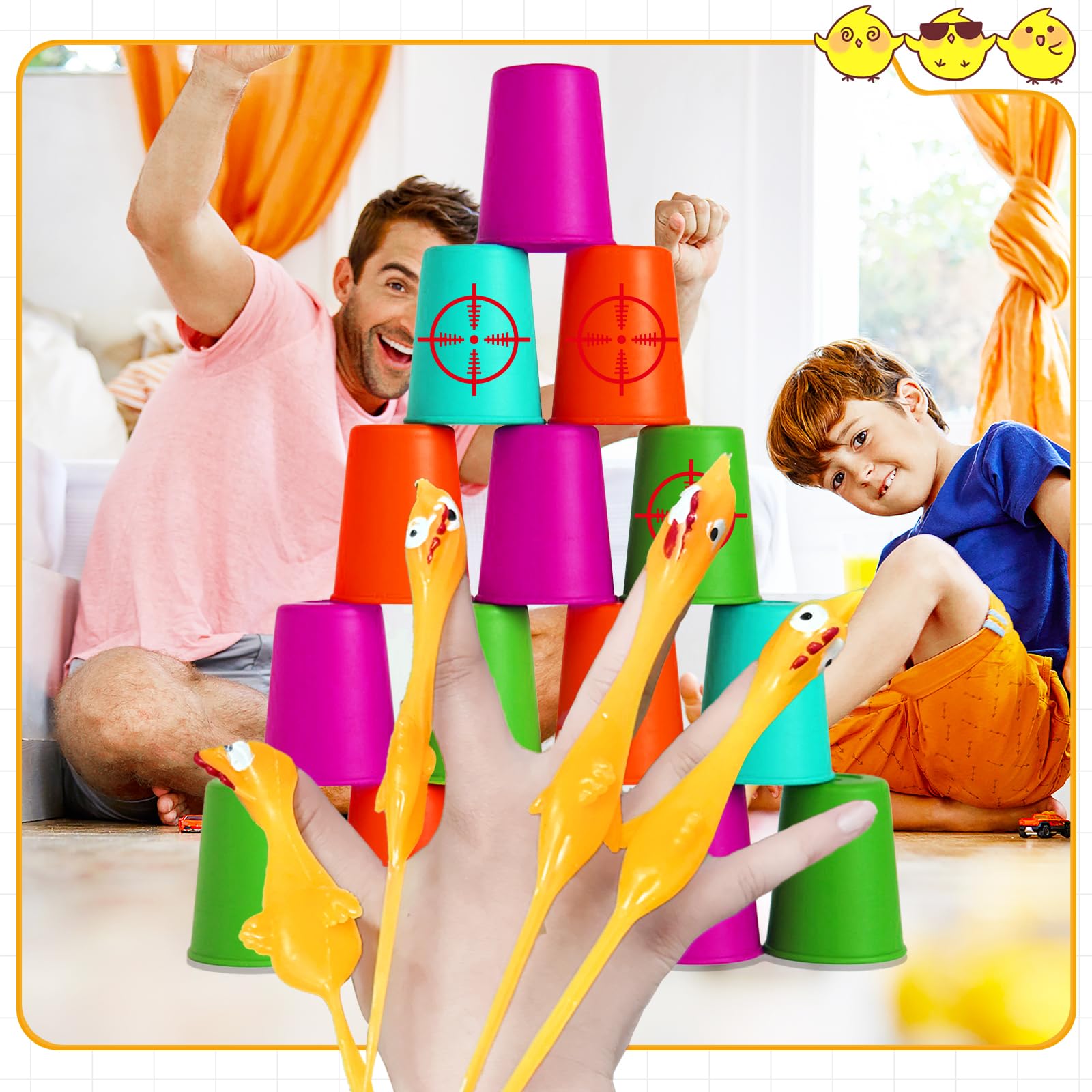 Dshengoo party favor chicken gift for birthdays and celebrations.