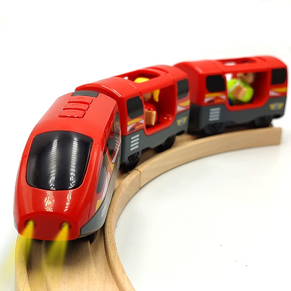 DSHMIXIA battery-operated locomotive with light for engaging toddler play.