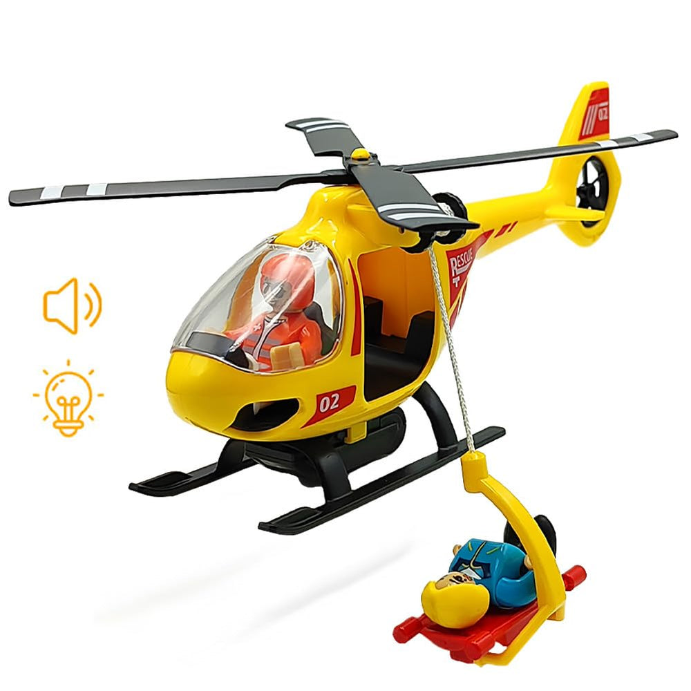 DSHMIXIA rescue helicopter with light for imaginative rescue play