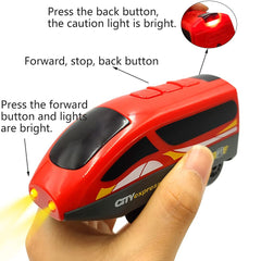 DSHMIXIA power train compatible with wooden track systems for flexible setups.