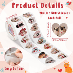 DSjuedui heart shaped animal designs add a cute touch to crafts