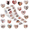 DSjuedui valentines dog-cat sticker rolls for gift labels and scrapbooking