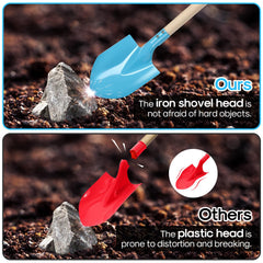 DSmile 16-inch shovel helps snow and light digging with sturdy construction.