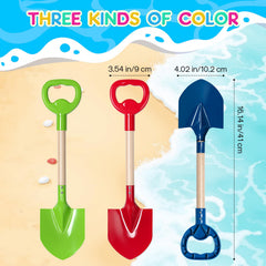Dsmile shovel with smooth edges and ABS handle, safe for children's beach adventures.