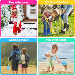 DSmile three-piece shovel set featuring ABS square handles for versatility.