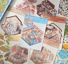 DSNJPZX waterproof stickers suitable for phones and journals