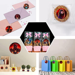 DSOE Stranger Season 5 Things stickers on gift bags for easy customization
