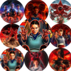 DSOE Stranger Season 5 Things stickers on kids crafts and DIY projects
