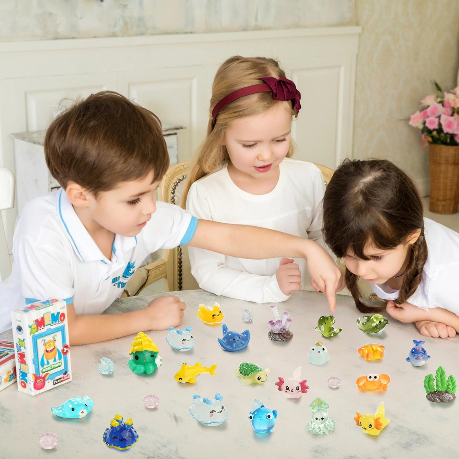 dsooldre ocean resin animals crab for playful miniatures in terrariums.