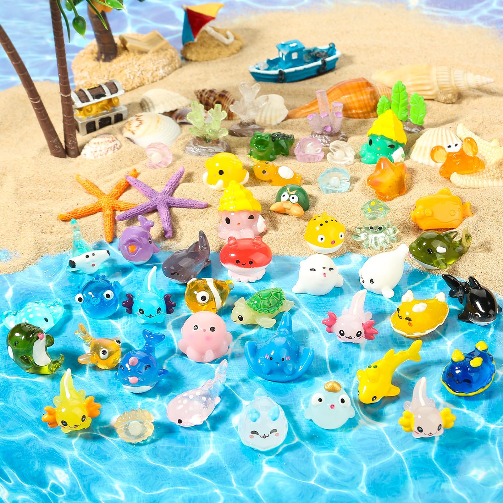 dsooldre ocean resin animals turtle for tank decoration and mini scenes.