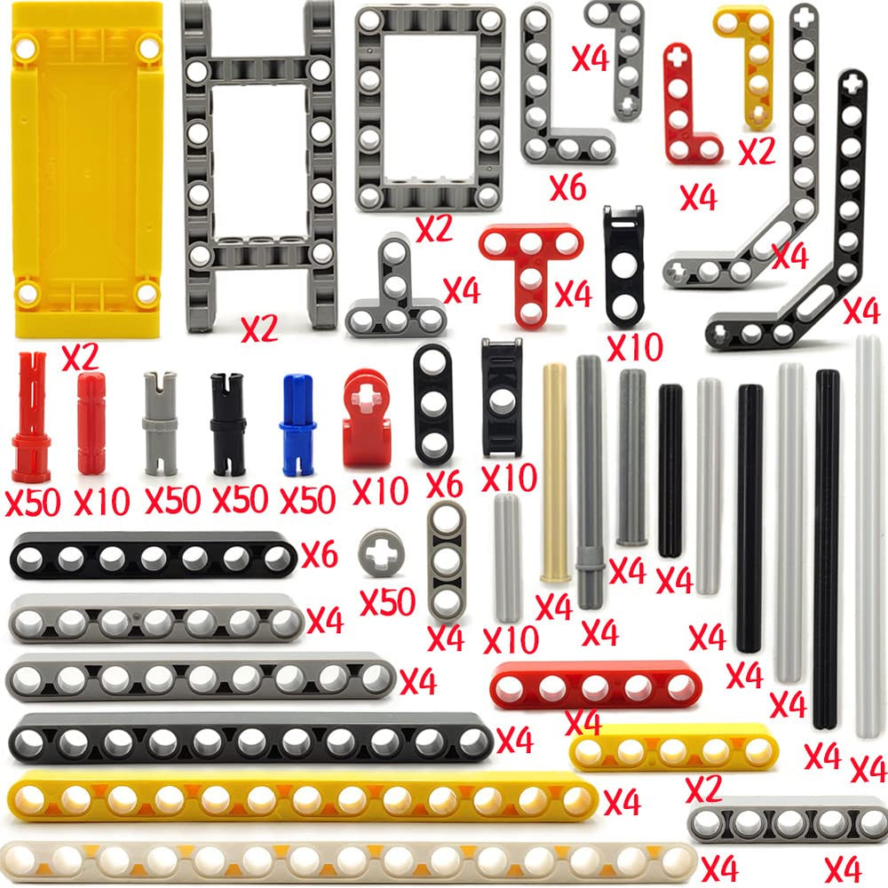 Dspitwod beams and axles enable versatile, stable axle assemblies for models.